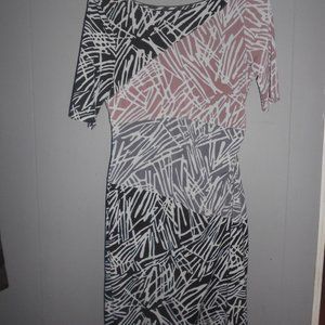 BCBG maxazria dress size medium multi pattern
